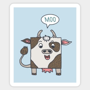 Happy Cow Sticker